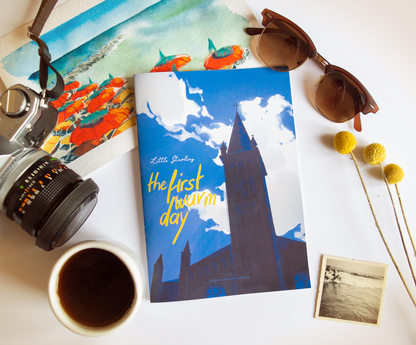 The Cover of the Zine 'The First Warm Day'. A short comic with a contemporary Little Starling AU.