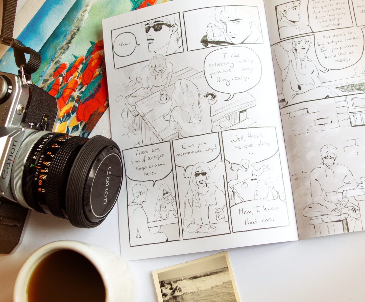 A look inside of the Zine 'The First Warm Day'. A short comic with a contemporary Little Starling AU.